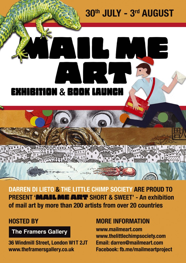 Mail Me Art exhibition poster